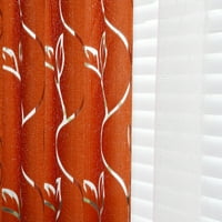 Dekor vinova loza lišće tila zavjese za prozore na vratima draperija prozirni šal