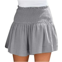 Whlbf kratke hlače za žene plus klirens za veličinu ispod 10 dolara, ženske solidne boje casual ljetne kratke