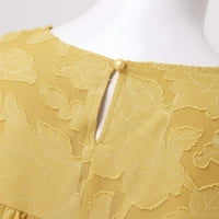 Majice za žene s cvjetnim printom dugih rukava, teksturirane bluze sa šupljim cvjetnim printom, ljetni čipkasti