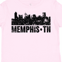 Živopisni gradski krajolik Memphisa s grunge poklon majicom za mlađeg dječaka ili djevojčicu