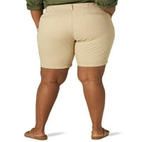 Lee ženske plus veličine 9 Chino Bermuda kratke hlače