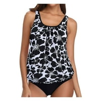 Odjeća Ženski kupaći kostim Tankini, gornji dio za kontrolu trbuha s kratkim hlačama, dva kupaća kostima