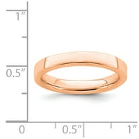 Srebrni prsten od srebra u ružičastoj boji veličine: 8; za odrasle i tinejdžere; za žene i muškarce