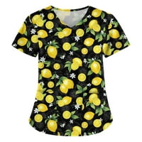 Rasprodaja ljetnih majica za žene modna bluza kratkih rukava s cvjetnim uzorkom radna odjeća Ženske bluze s izrezom