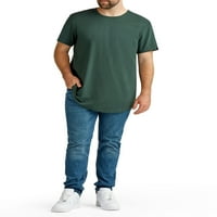 Muška i visoka majica s jakim odjećom-dugačka dužina tee
