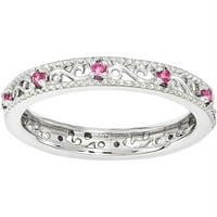 Izrađen prsten od srebra od ružičastog safira