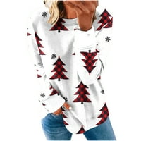 Odjeljni vrhovi Predimenzionirani majice Teen Girls Trendy odjeća Star i Perather print pulover Žene padaju modni
