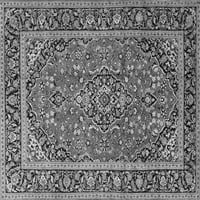 Ahgly Company Unutarnji trg perzijska siva prostirka tradicionalnih prostirki, 7 'Trg