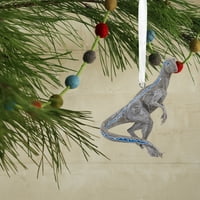 Izrazita karakteristika Jurskog svijeta je božićni ukras Velociraptor u plavoj boji